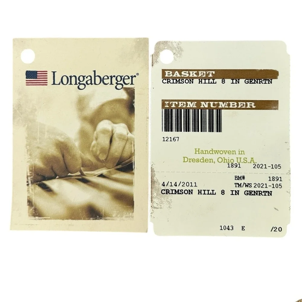 Longaberger CRIMSON HILL 8